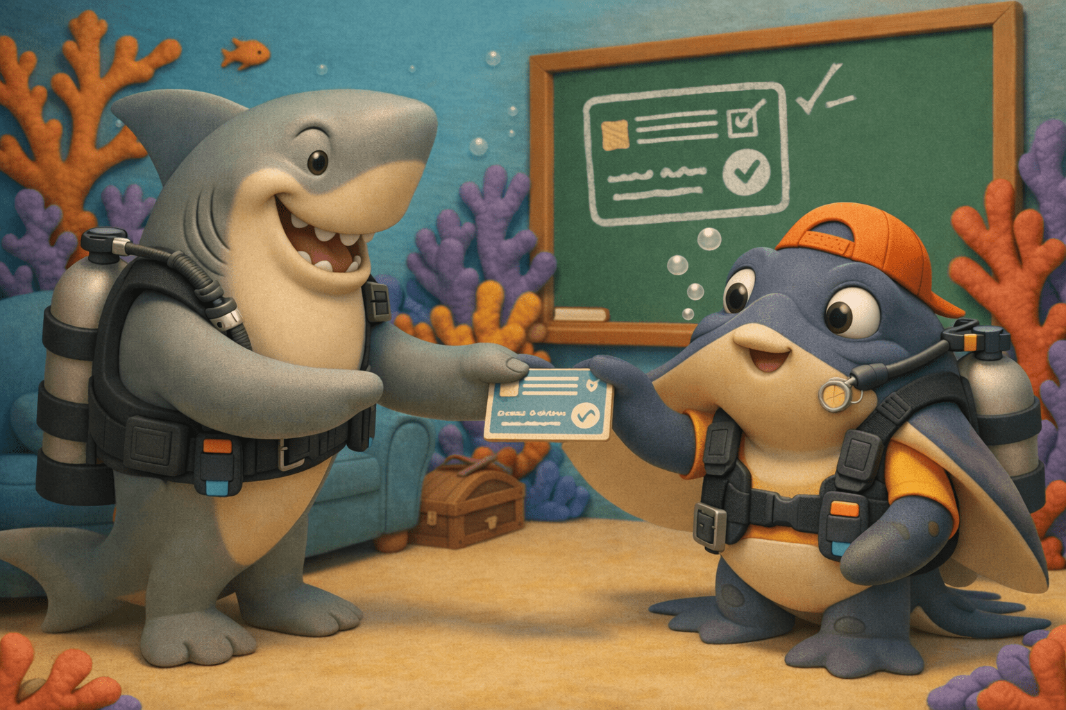 SSI scuba diving certification course in Cancún — Open Water training